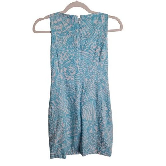 Lilly Pulitzer MacFarlane Shift Dress Aqua Blue Size 0 - Picture 4 of 7